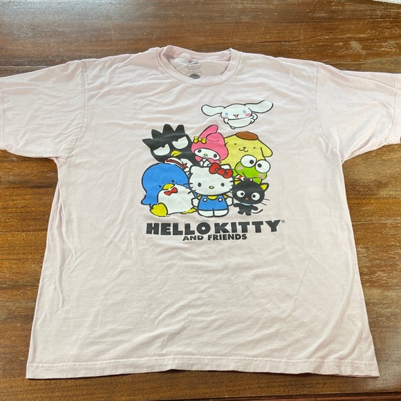 Hello Kitty Other - Hello Kitty & Friends Light Pink Short Sleeve Tee T-Shirt Sanrio XLarge XL